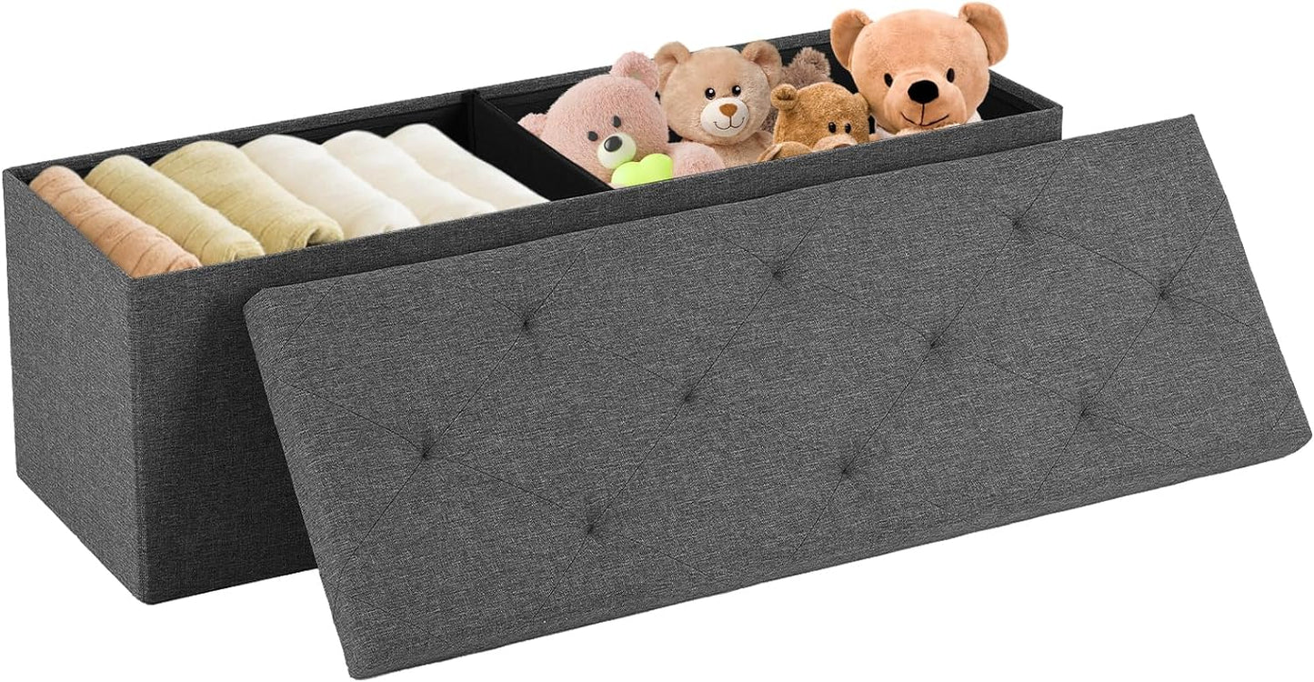 43in Foldable Storage Ottoman Bench STO 110PE