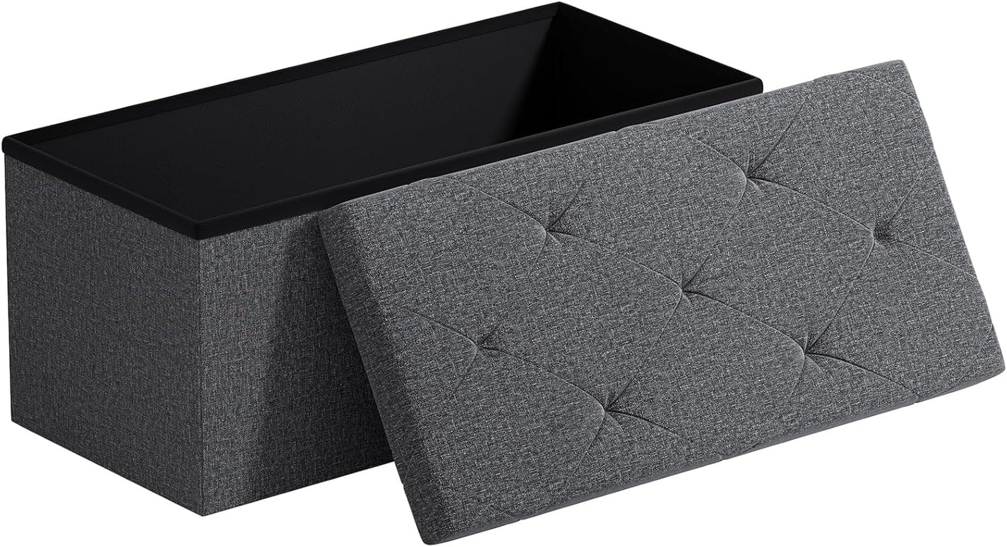 30 inch Folding Storage Ottoman Bench  STO 76PE