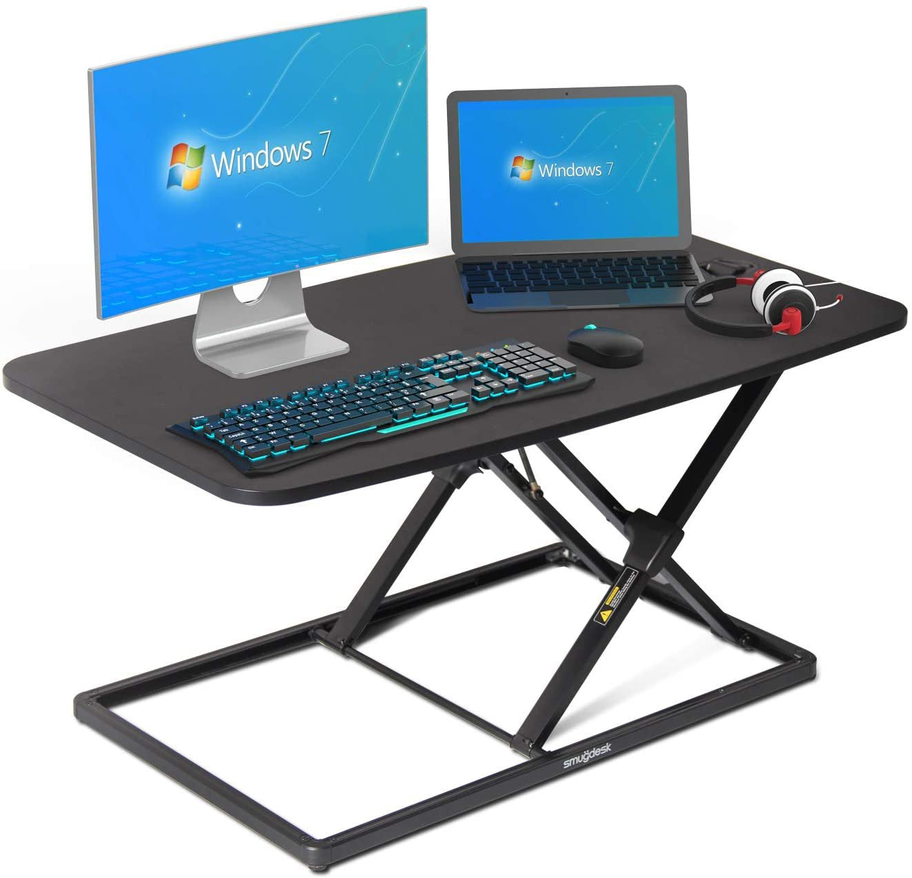 Height Adjustable Standing Computer Desk D-73S-32IN