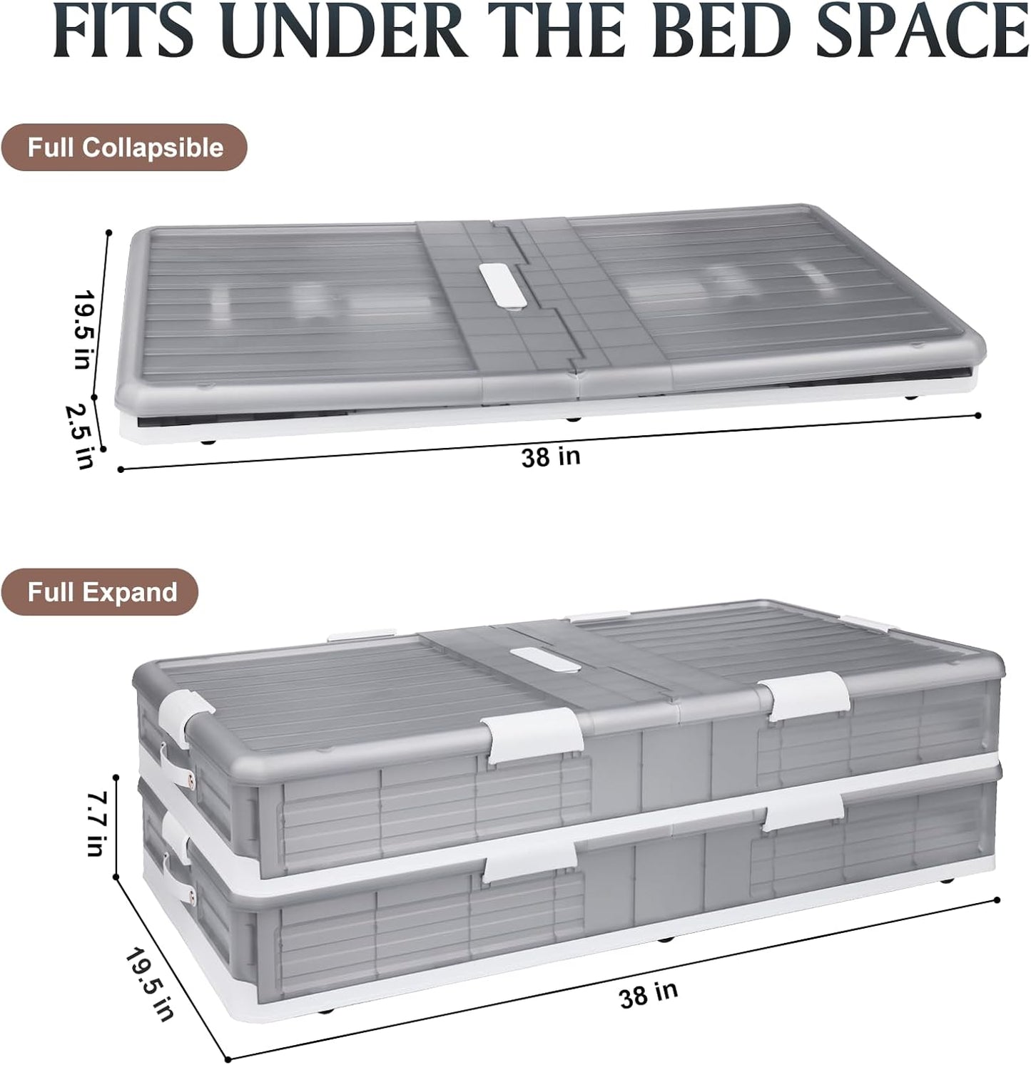 Underbed Storage Drawers with Wheels