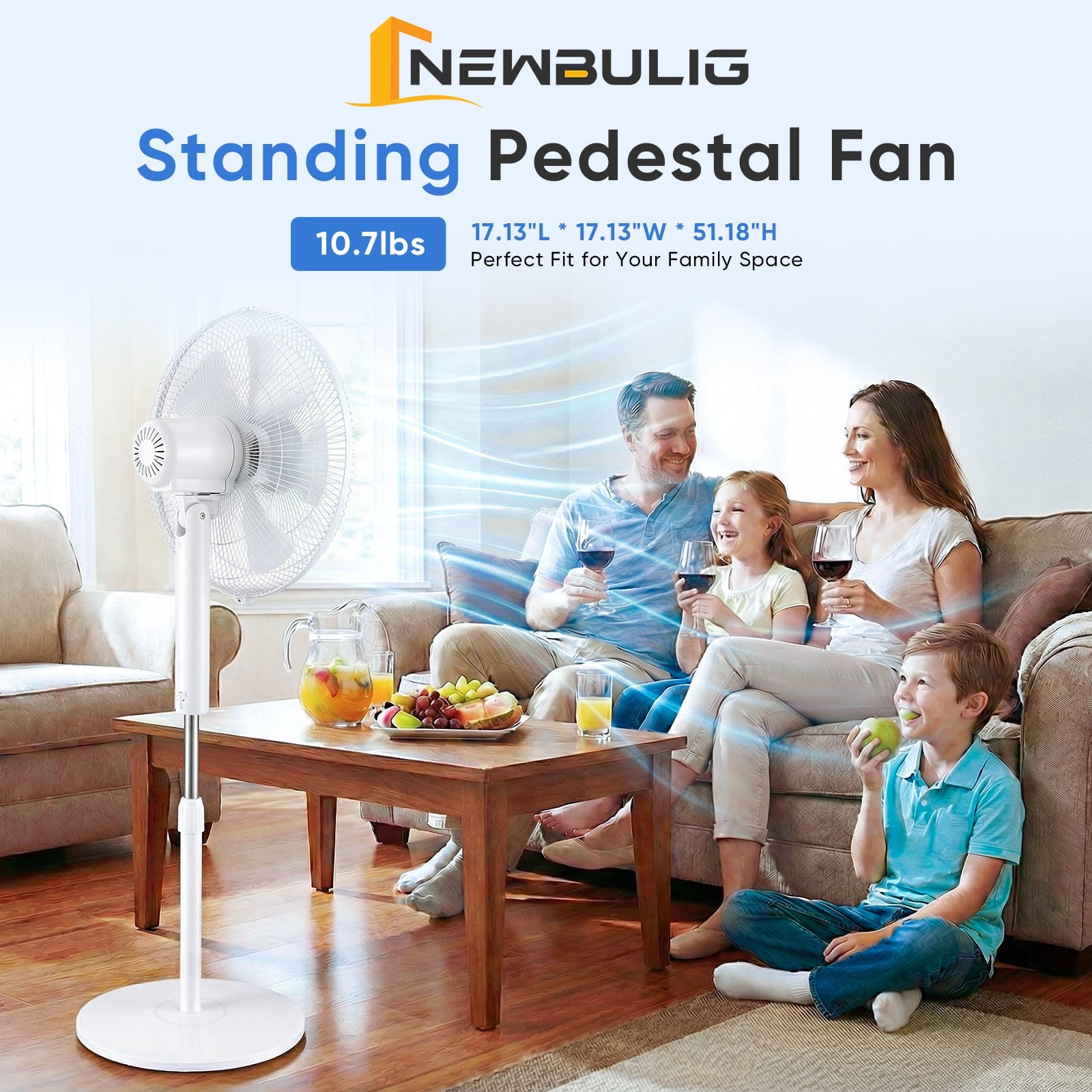 StockMAX Pedestal Fan with Remote Control