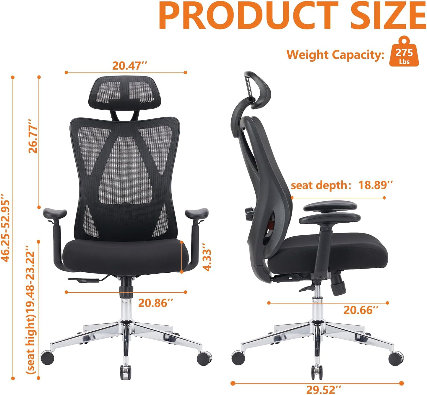 High Back Ergonomic Office Chair 3766