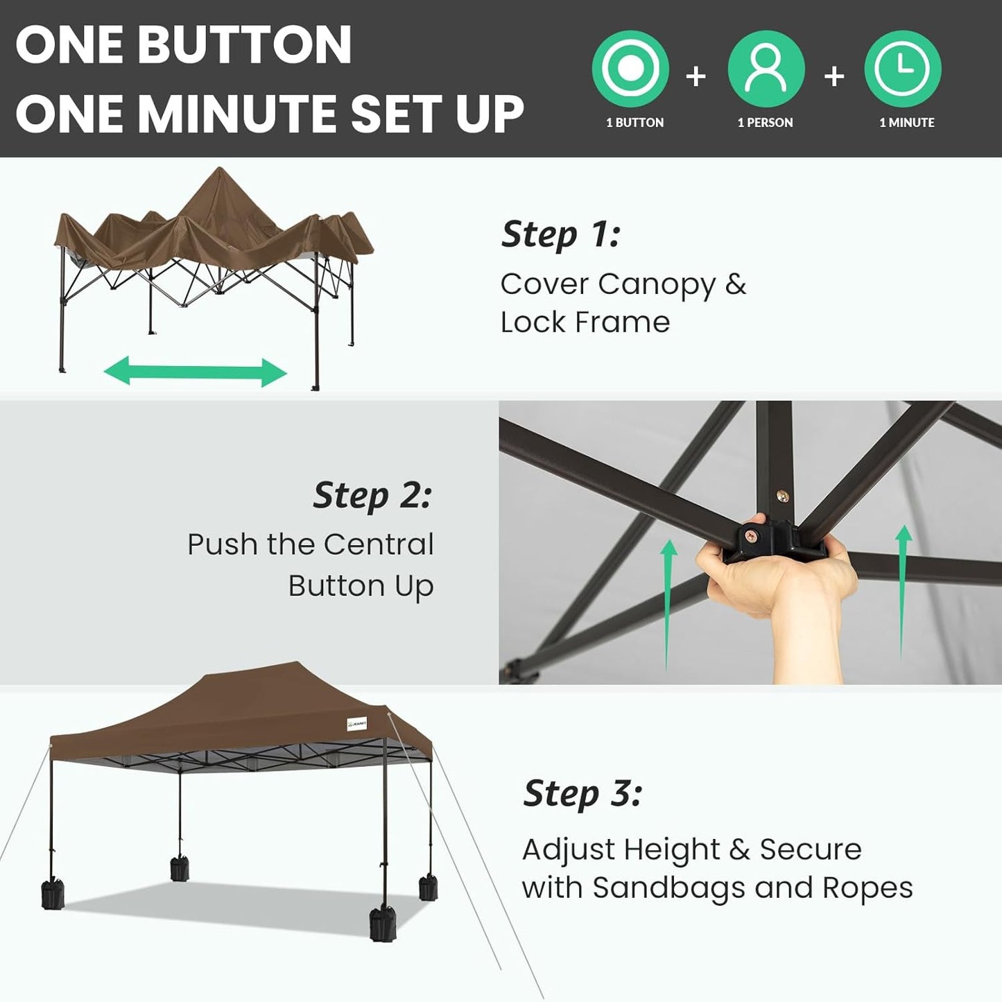 10x15 Pop Up Canopy Tent