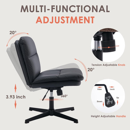 Cross Legged Office Chair 7362