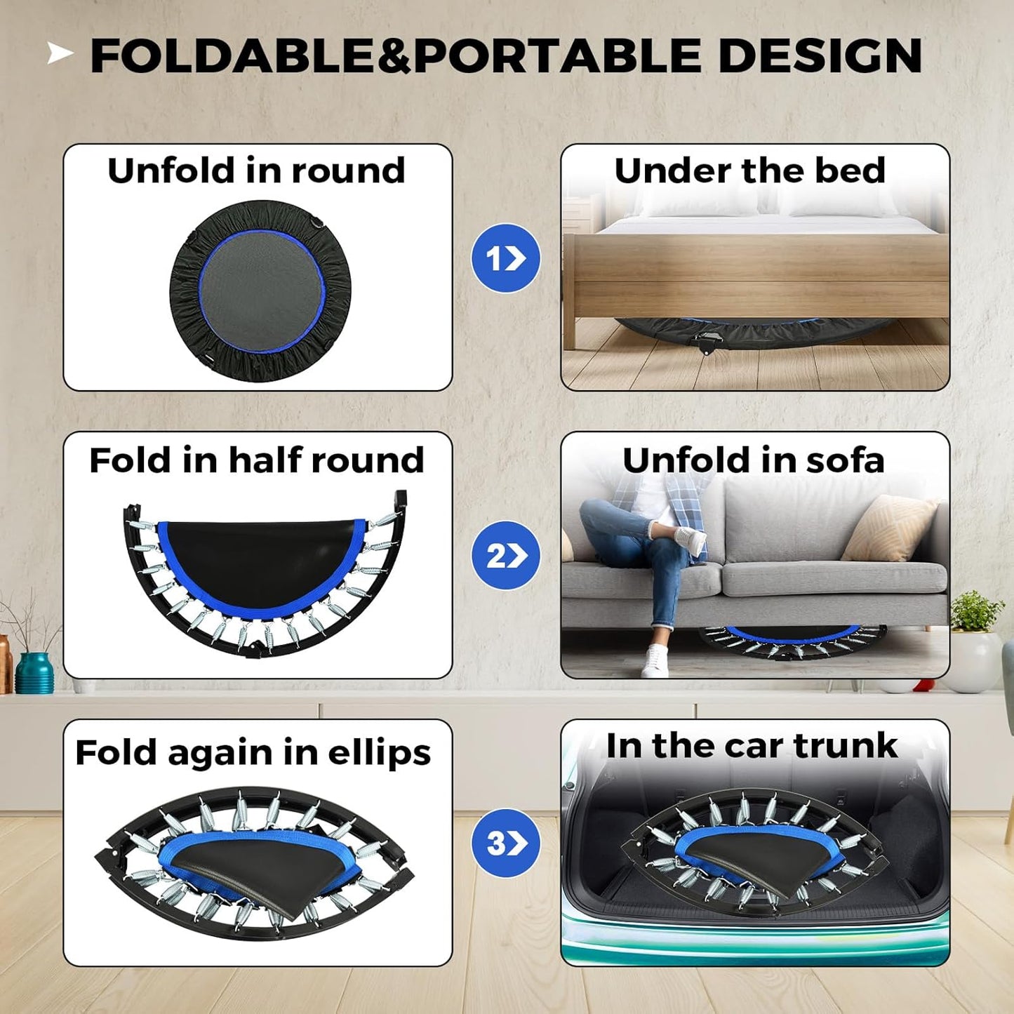 Foldable Mini Trampoline