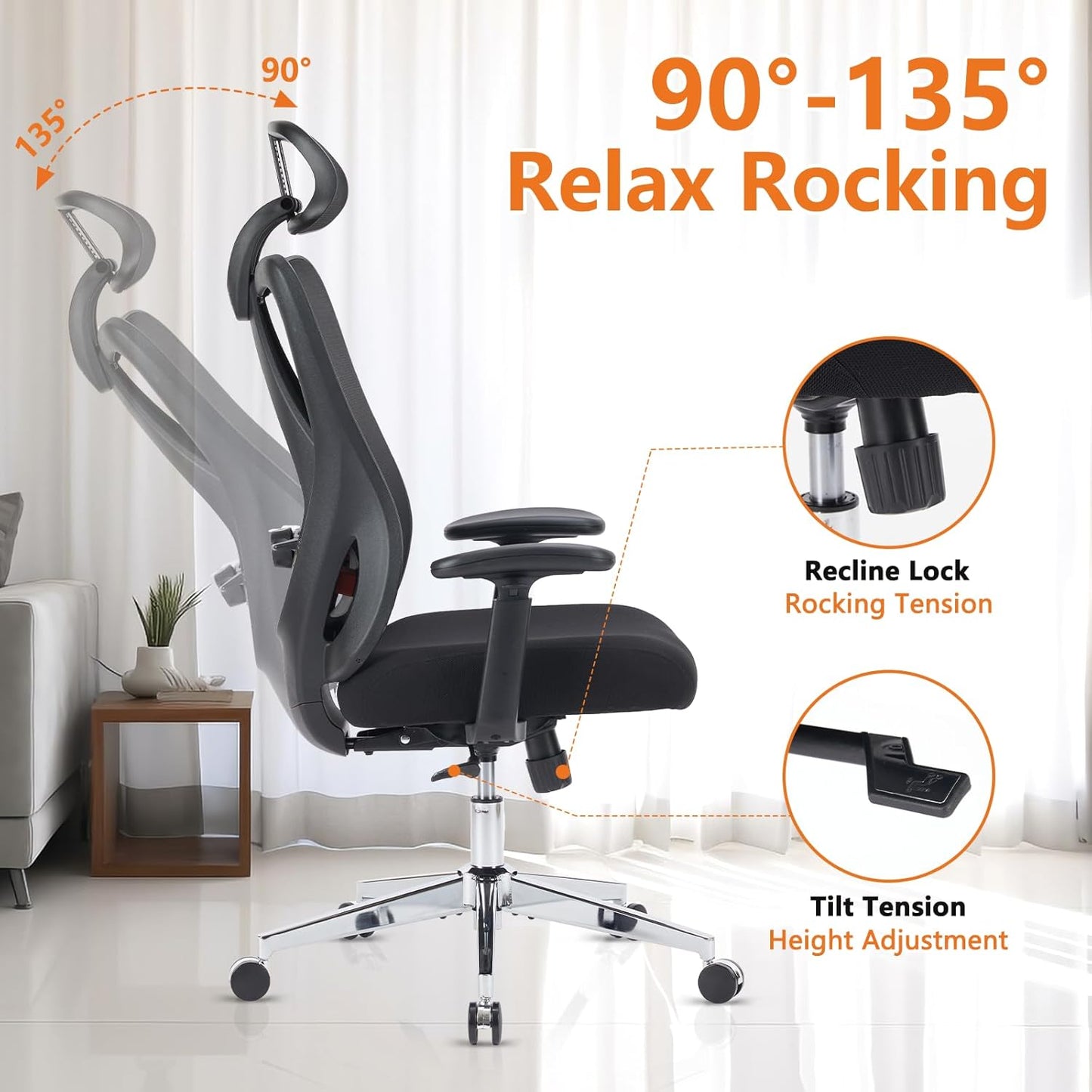 High Back Ergonomic Office Chair 3766