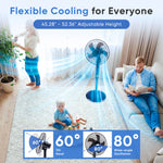 StockMAX Pedestal Fan with Remote Control