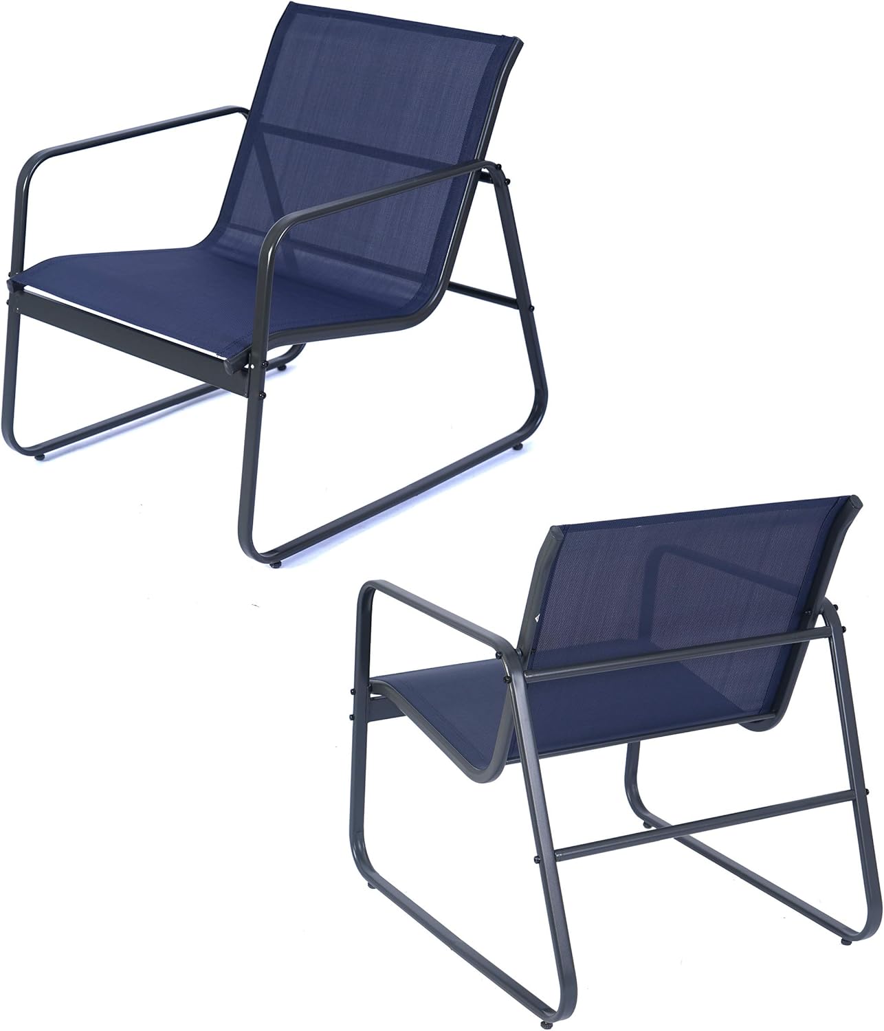 4 Pieces Lounger Chair Set w/Glass Table KZF601