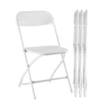 StockMAX Lightweight Plastic Folding Chair for Indoor & Outdoor Use（4-Piece Set）