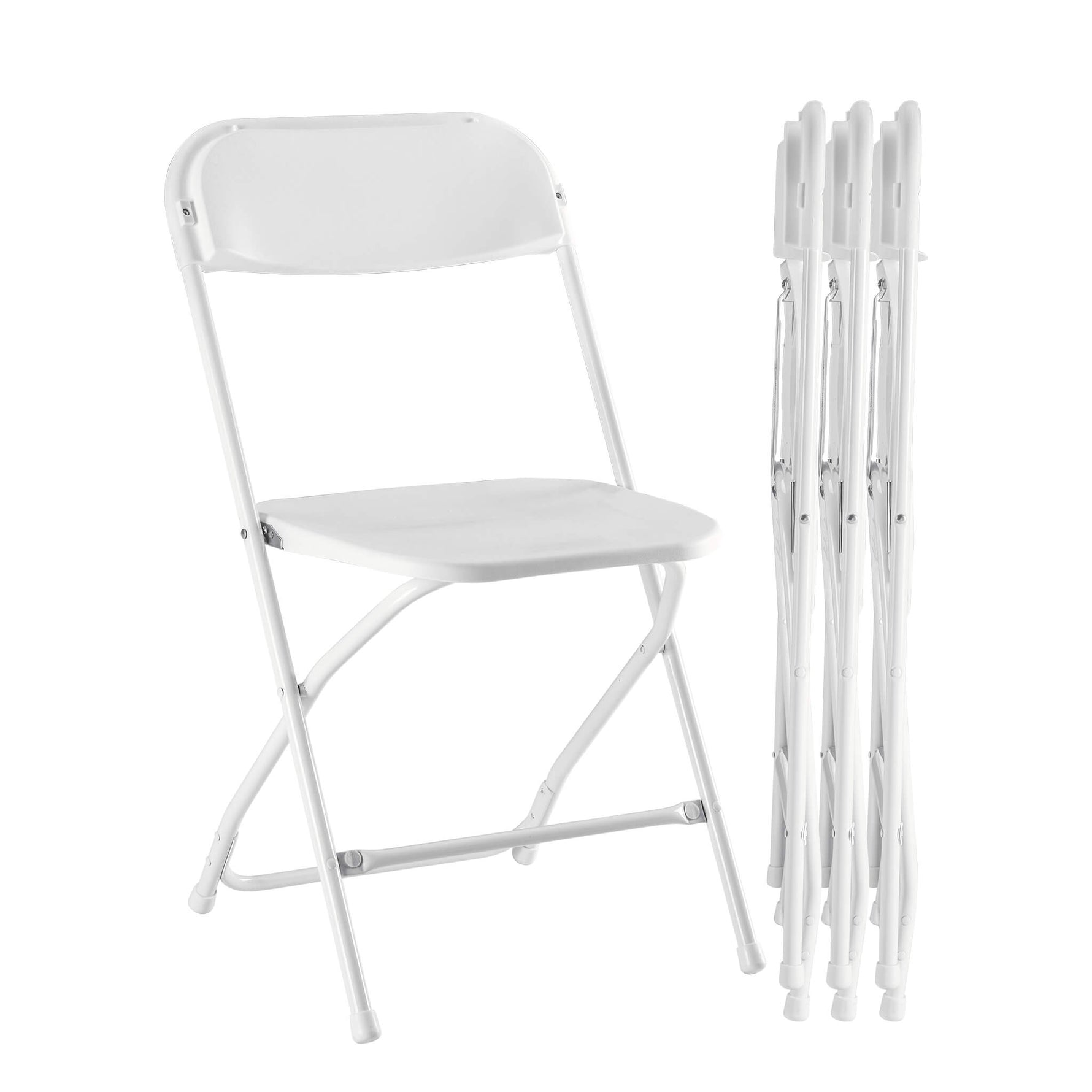 StockMAX Lightweight Plastic Folding Chair for Indoor & Outdoor Use（4-Piece Set）