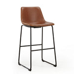 StockMAX Faux Leather Bar Stools with Metal Legs for Kitchen & Counter