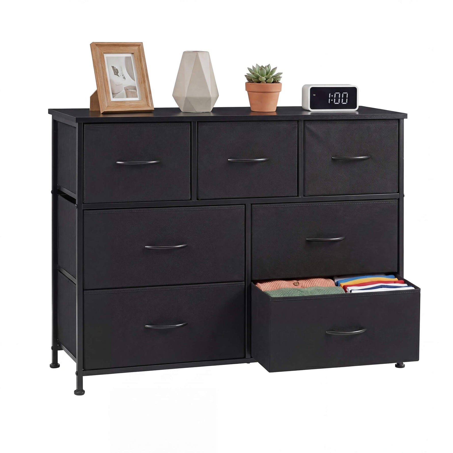 StockMAX Dresser Wooden Top with Storage for Living Room Bedroom