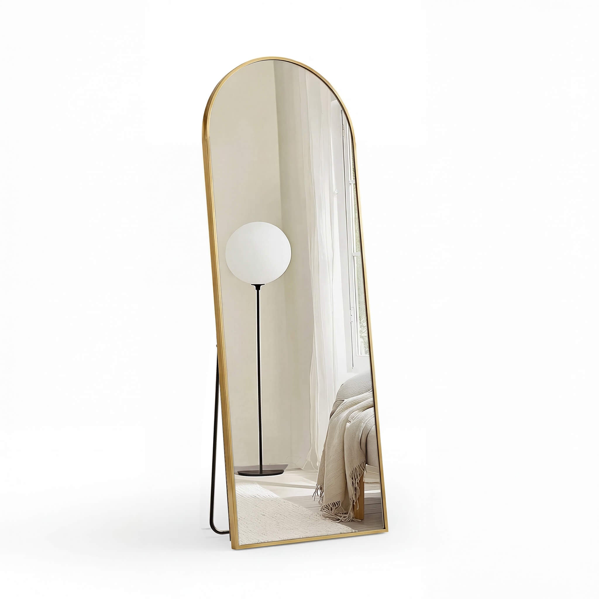 StockMAX Floor Mirror with Slim Metal Frame for Bedroom