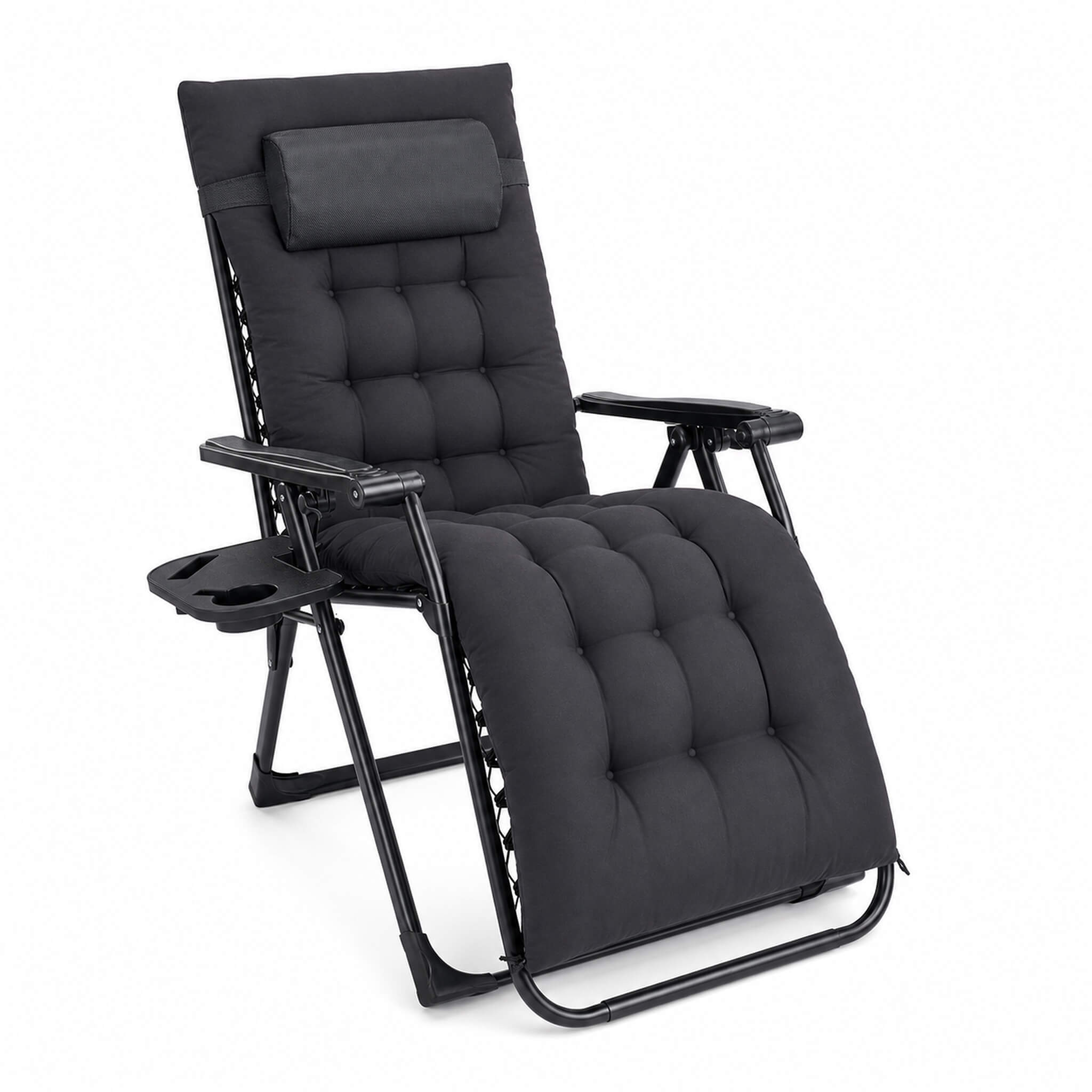 StockMAX Foldable Zero-Gravity Outdoor Lounge Chair for Beach/Patio
