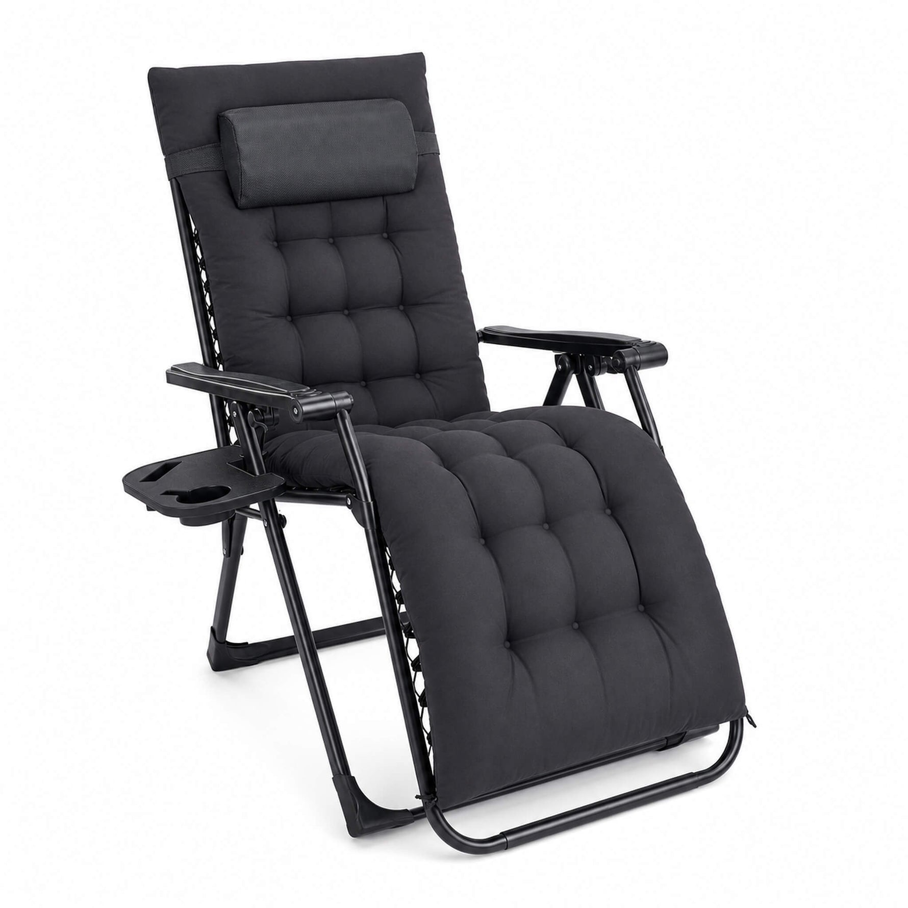 StockMAX Foldable Zero-Gravity Outdoor Lounge Chair for Beach/Patio