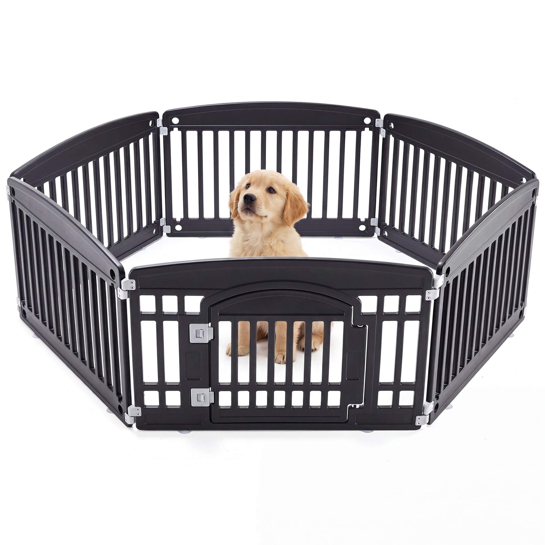 StockMAX Plastic Dog Playpen with Door, Puppy Fence