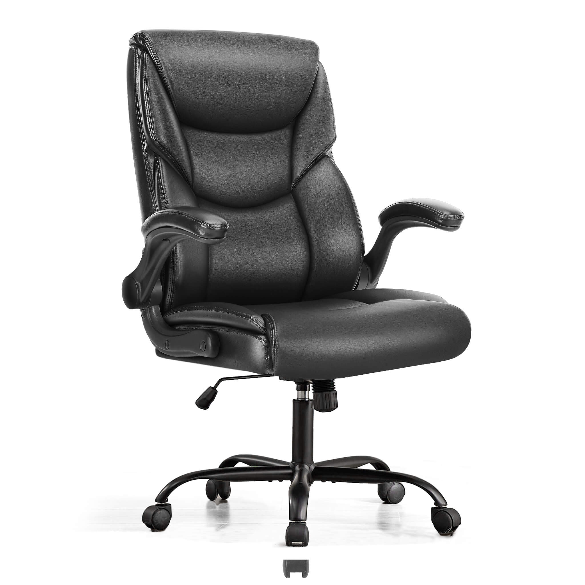 StockMAX Office Chair PU Leather Metal Base