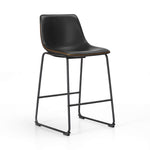 StockMAX Barstool, Industrial Faux Leather, for Kitchen Dining Room