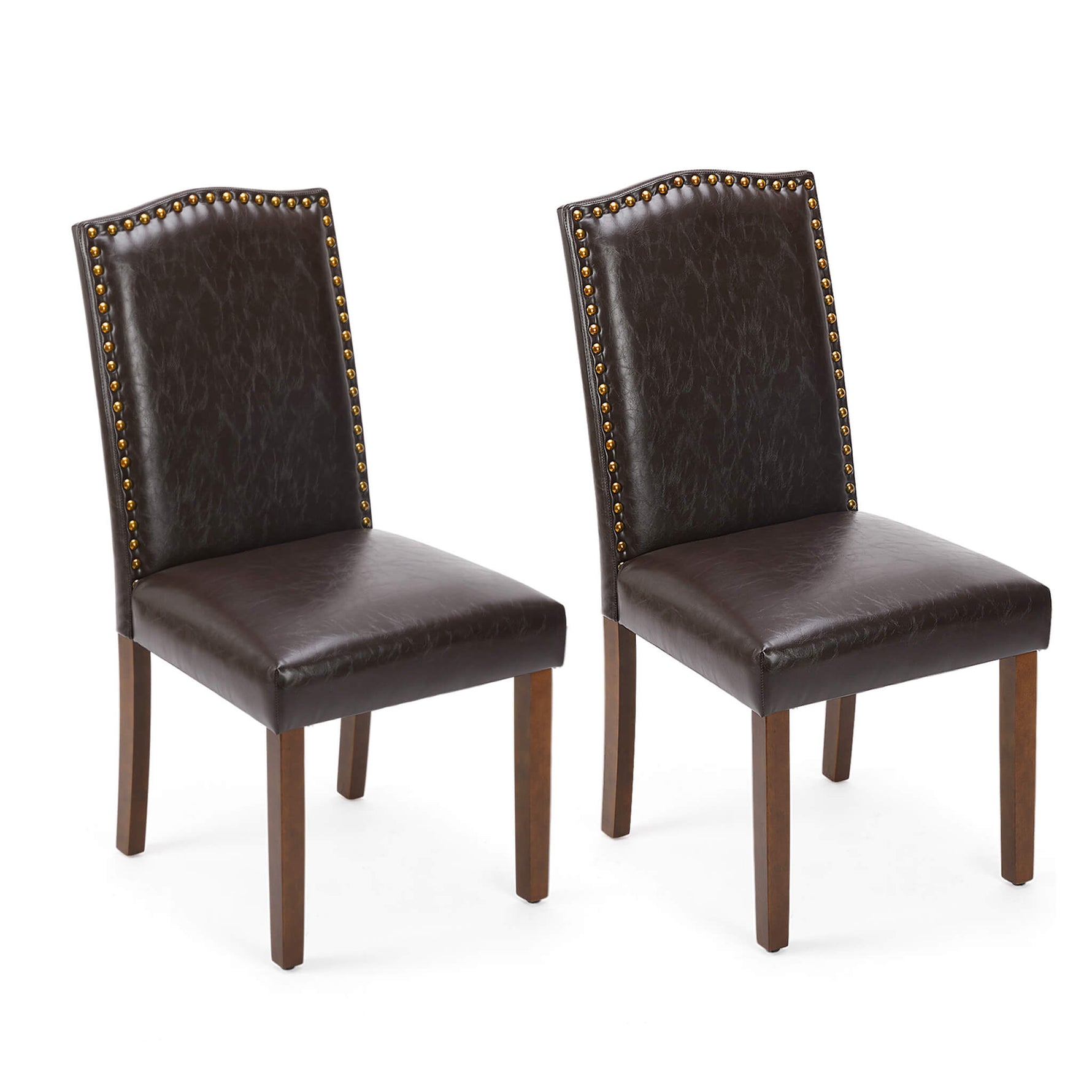 StockMAX Wooden Dining Chair with Leather Cushion for Dining Room