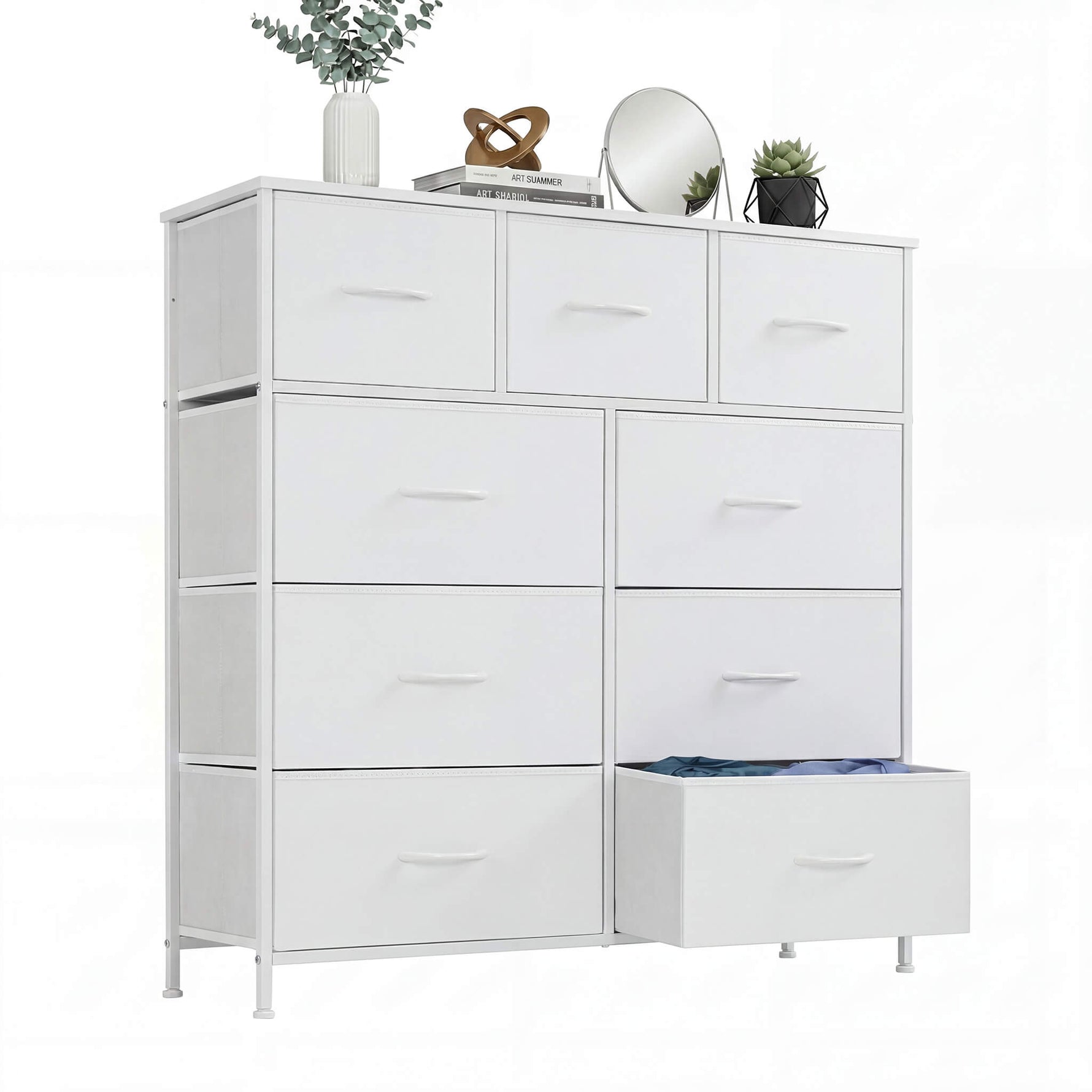 StockMAX Storage Cabinet with 9 Fabric Drawer For Children's Room