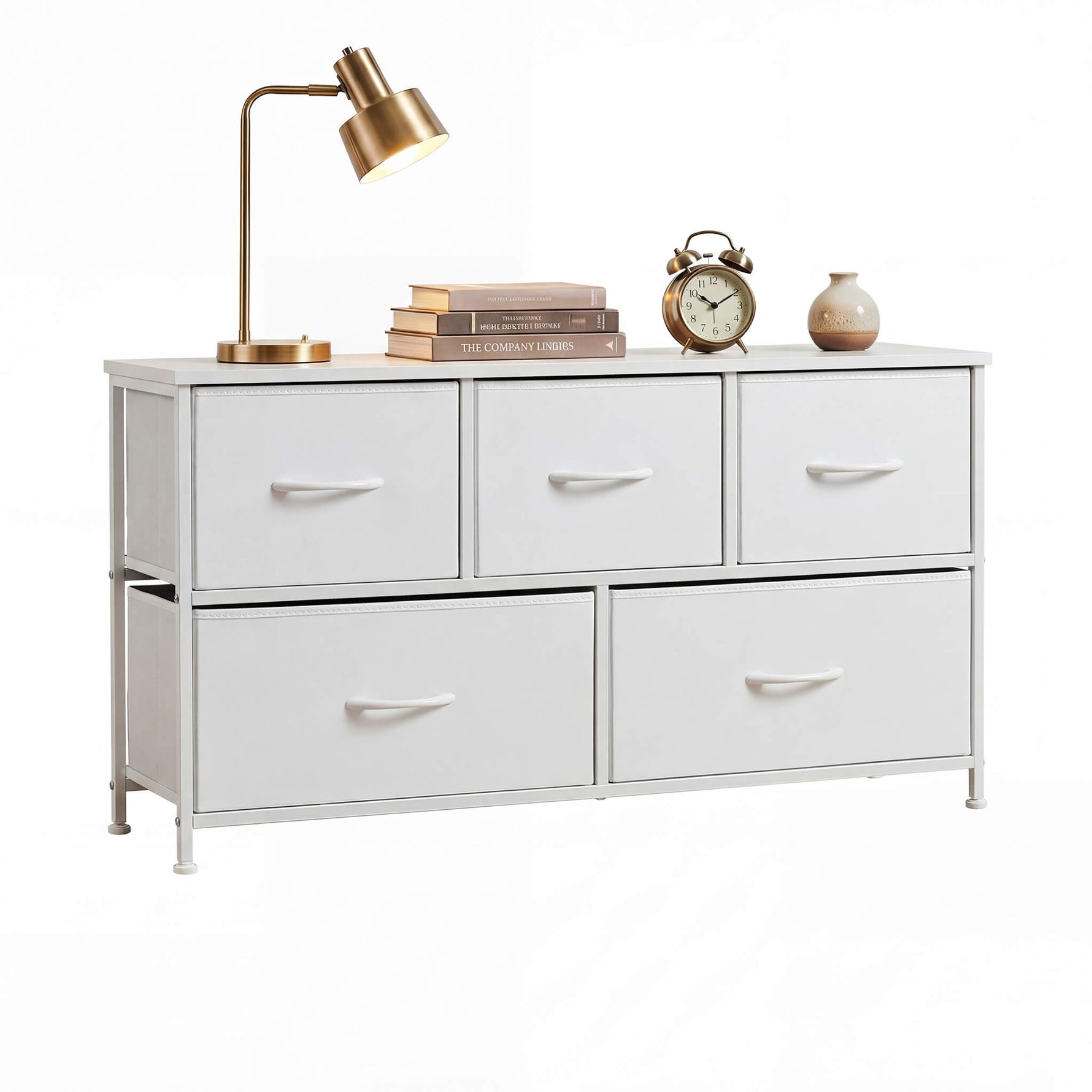StockMAX Storage Cabinet with Metal Frame for Bedroom Dresser