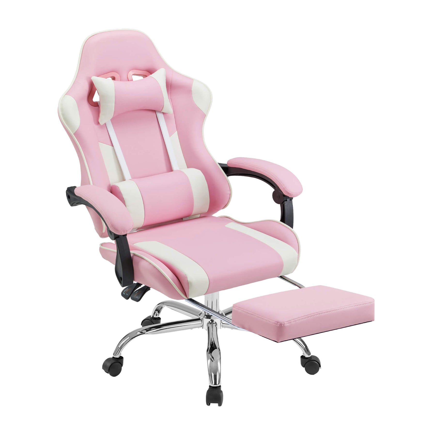 StockMAX Gaming Chair with Footrest Upholstered Armrests for Home Office