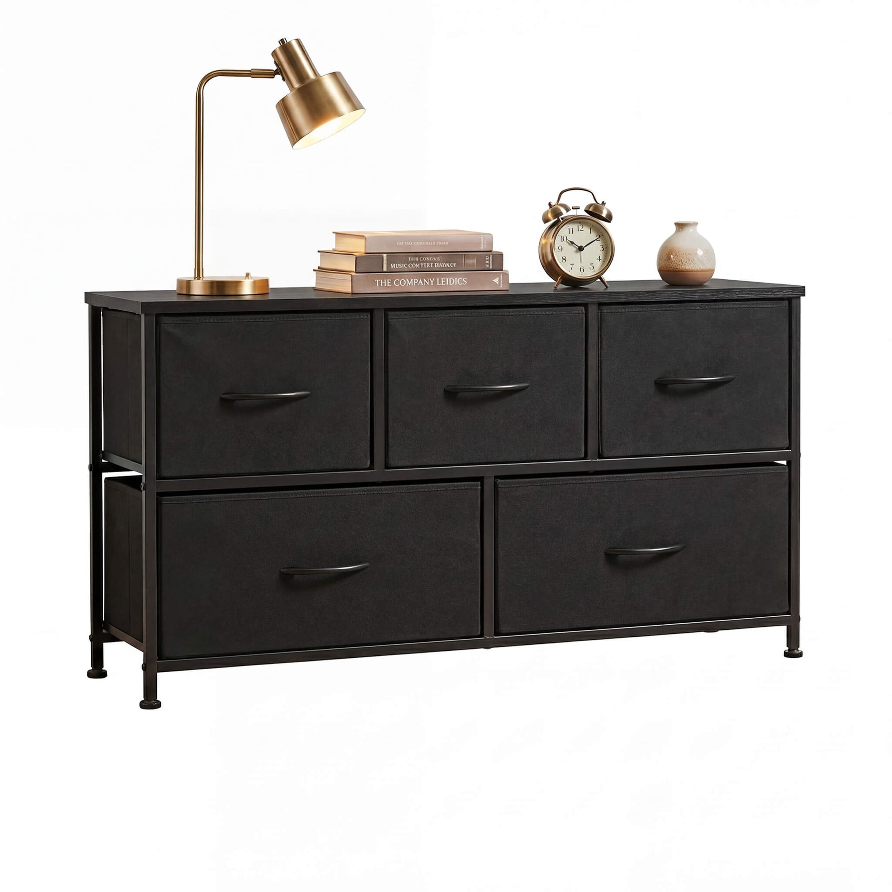 StockMAX Storage Cabinet with Metal Frame for Bedroom Dresser