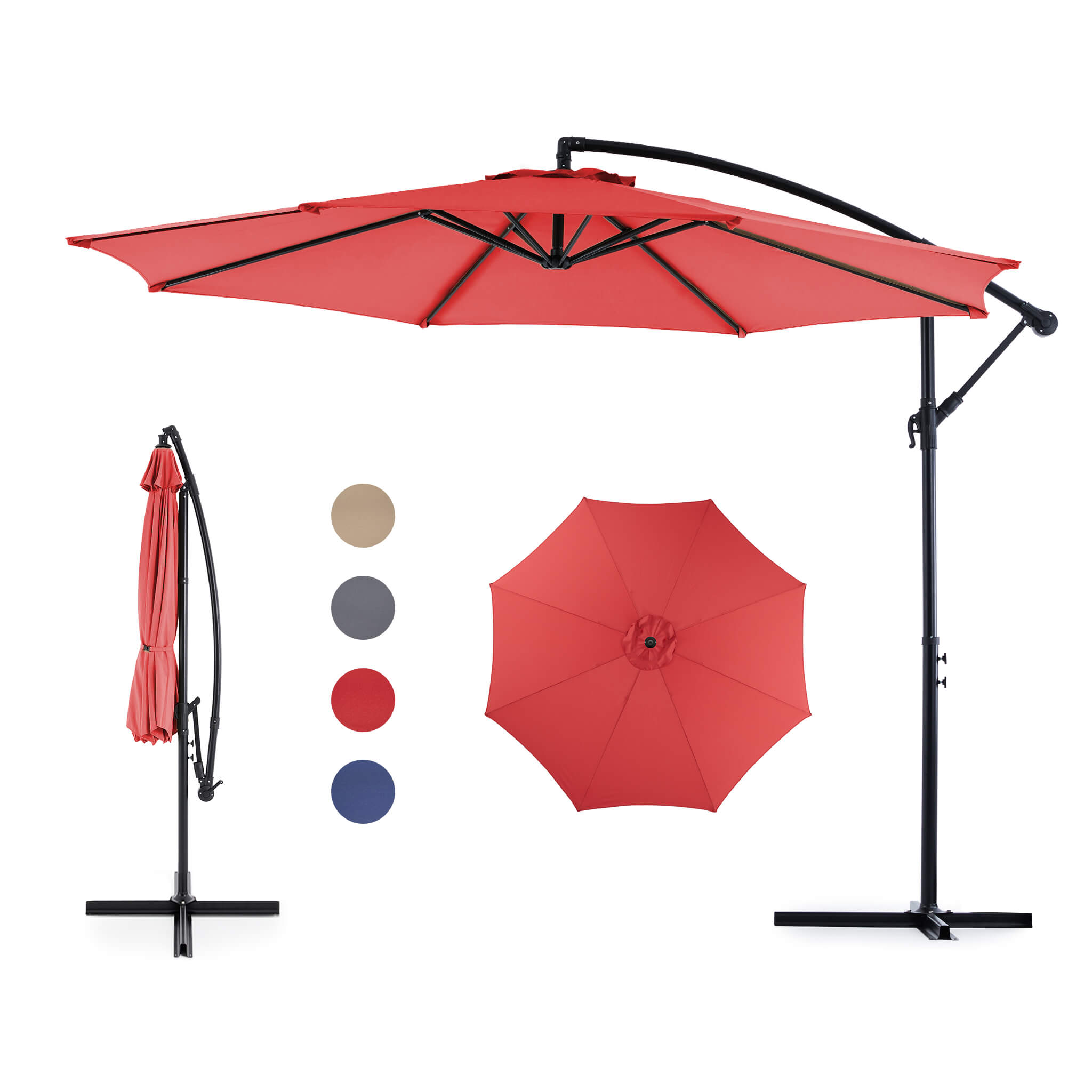 StockMAX , Patio Umbrellale ，Outdoor Table Umbrella with Tilt and Crank