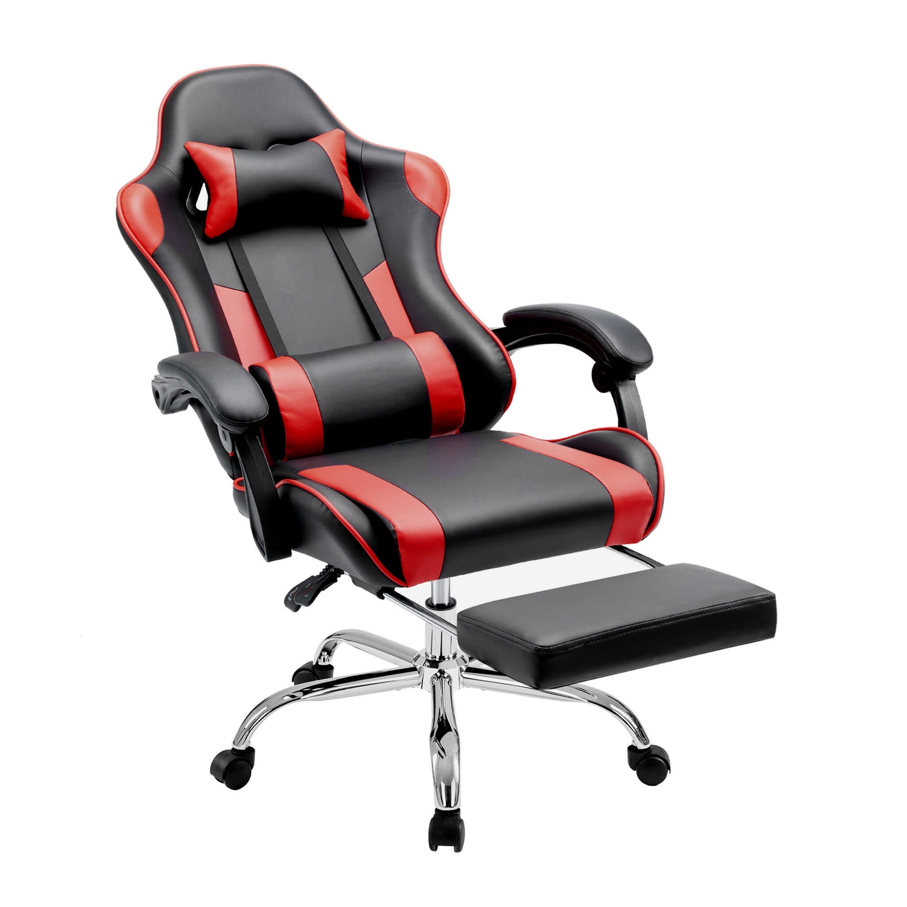 StockMAX Gaming Chair with Footrest Upholstered Armrests for Home Office