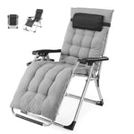 StockMAX Foldable Zero-Gravity Outdoor Lounge Chair for Beach/Patio