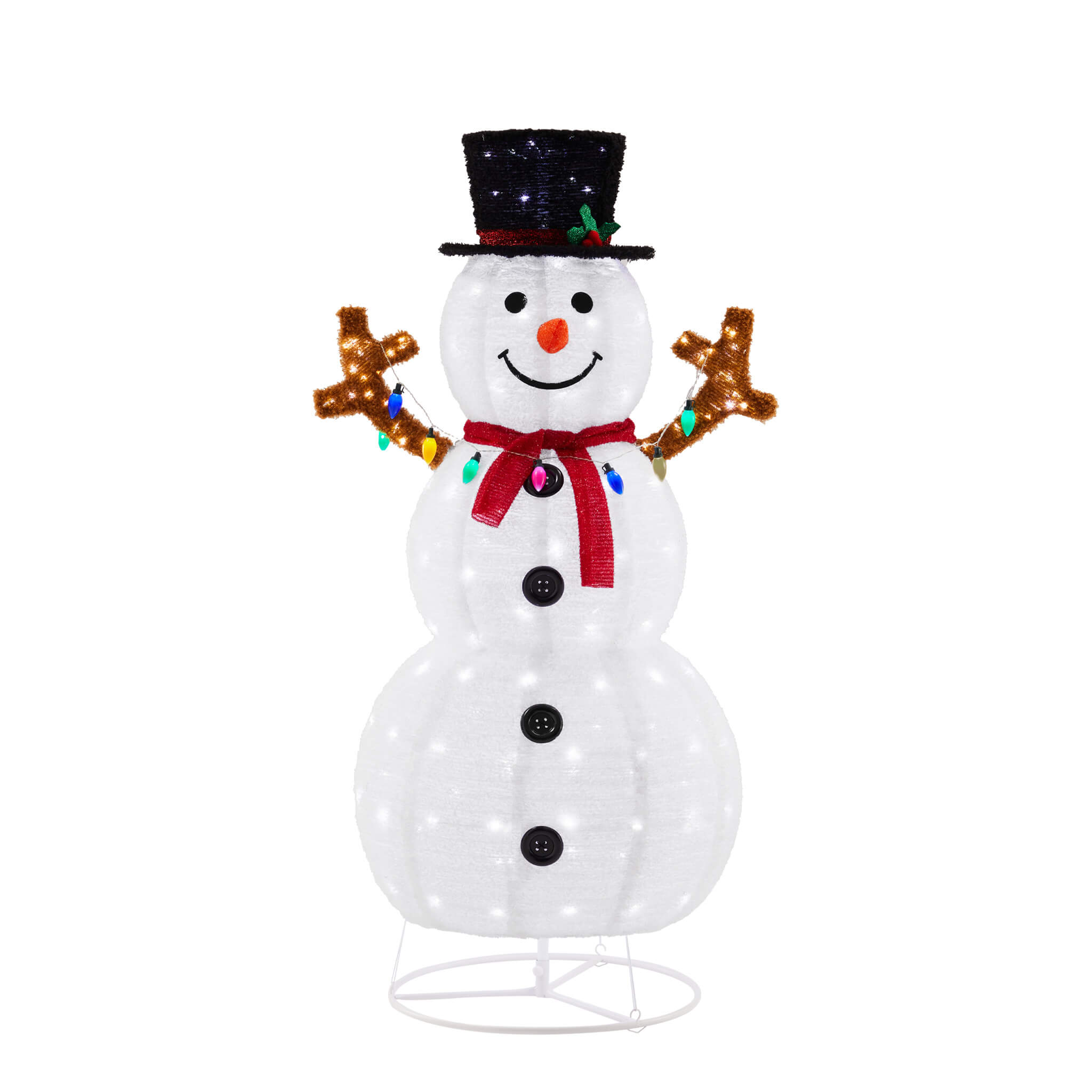 StockMAX Lighted Snowman Outdoor Christmas Decoration