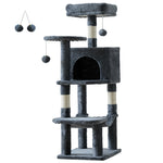 StockMAX 44" Muti-functional Cat Tree Tower with Sisal Scratcing Post and Condo