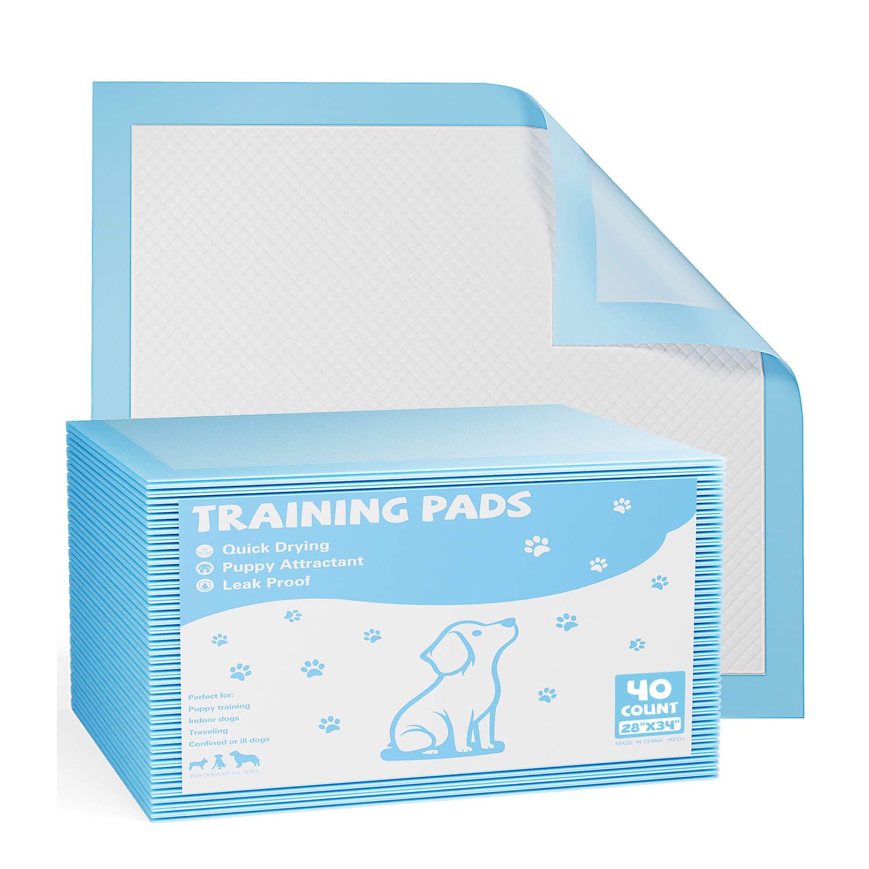 StockMAX Ultra Absorbent Puppy Training Pads, Leak-Proof, Quick-Dry Surface, Perfect for Dog Pee
