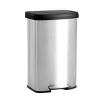 StockMAX 21 Gallon Step-On Trash Can with Lid for Kitchen and Home Use