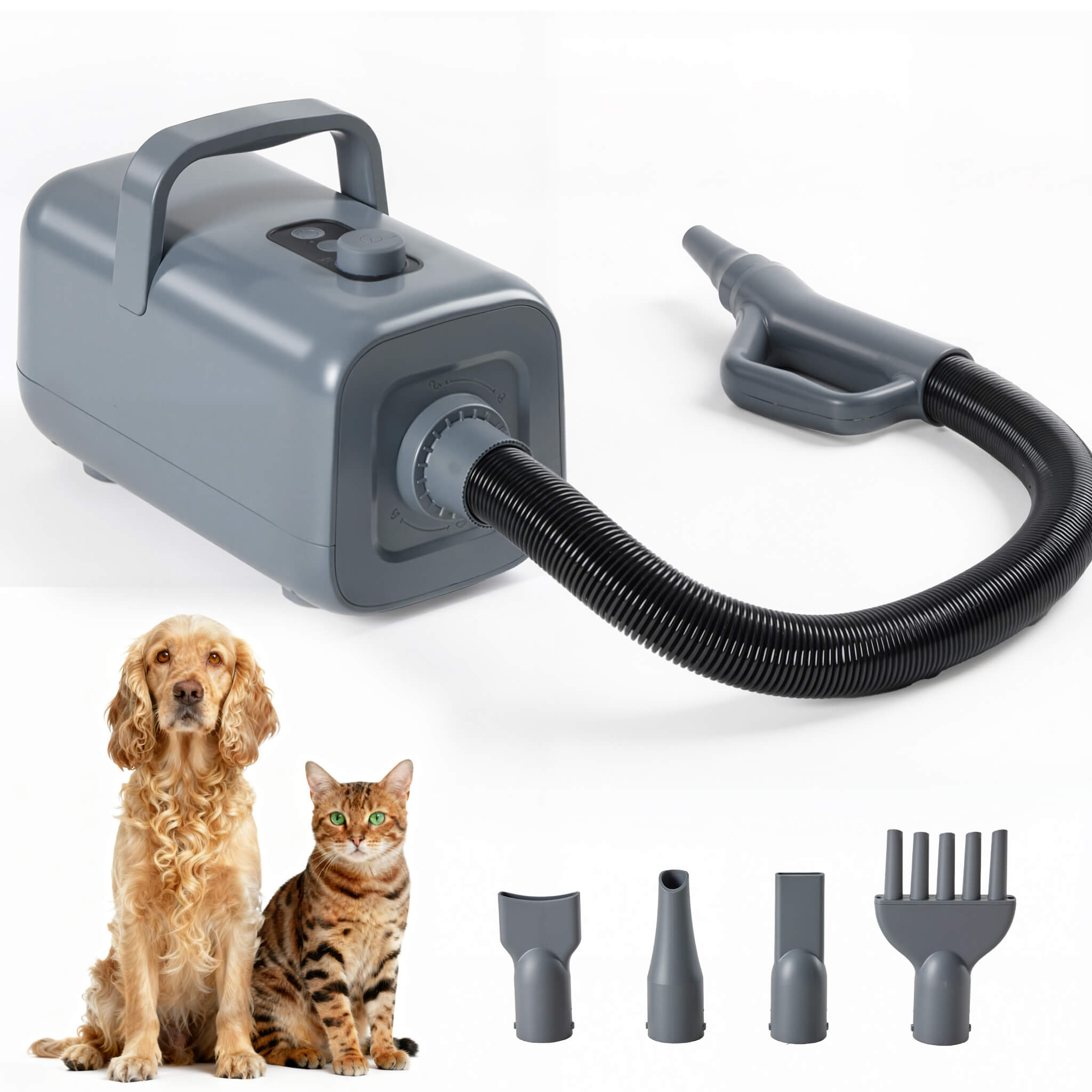 StockMAX Pet Hair Dryer with Adjustable Speed/Temperature, Grooming Dryer