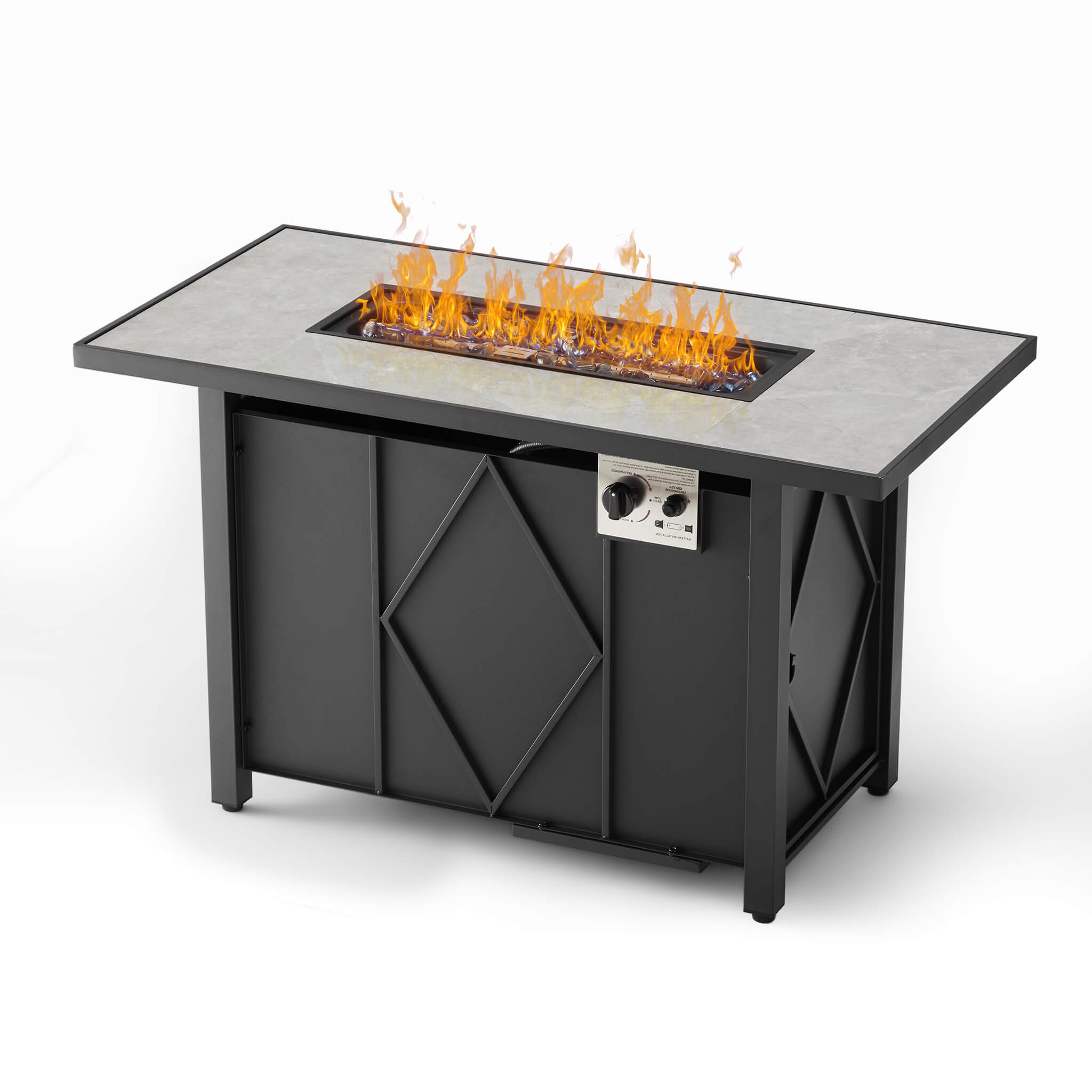 StockMAX 43" Outdoor Fire Pit Table with 50,000 BTU Heater