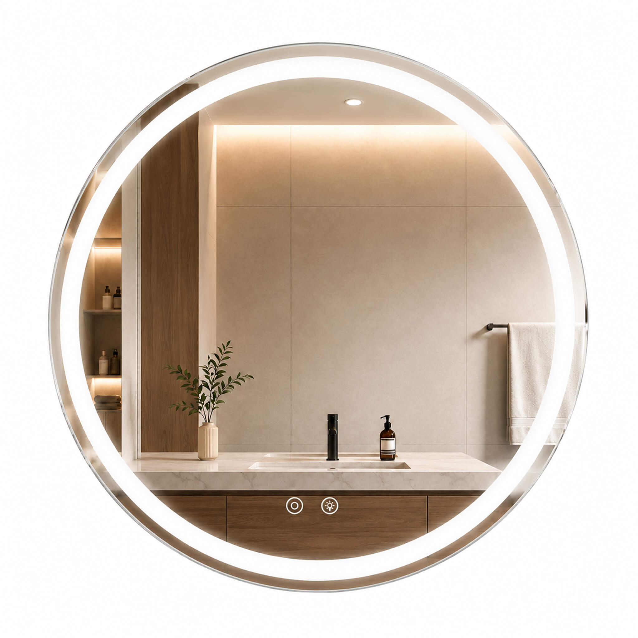 StockMAX Adjustable, Lighted, Anti-Fog Makeup Mirror for Bathroom