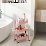 StockMAX 3-Tier Rolling Storage Cart with Lockable Wheels