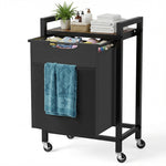 StockMAX Rolling Laundry Basket with Shelf with Multiple Drawers