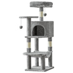 StockMAX 44" Muti-functional Cat Tree Tower with Sisal Scratcing Post and Condo