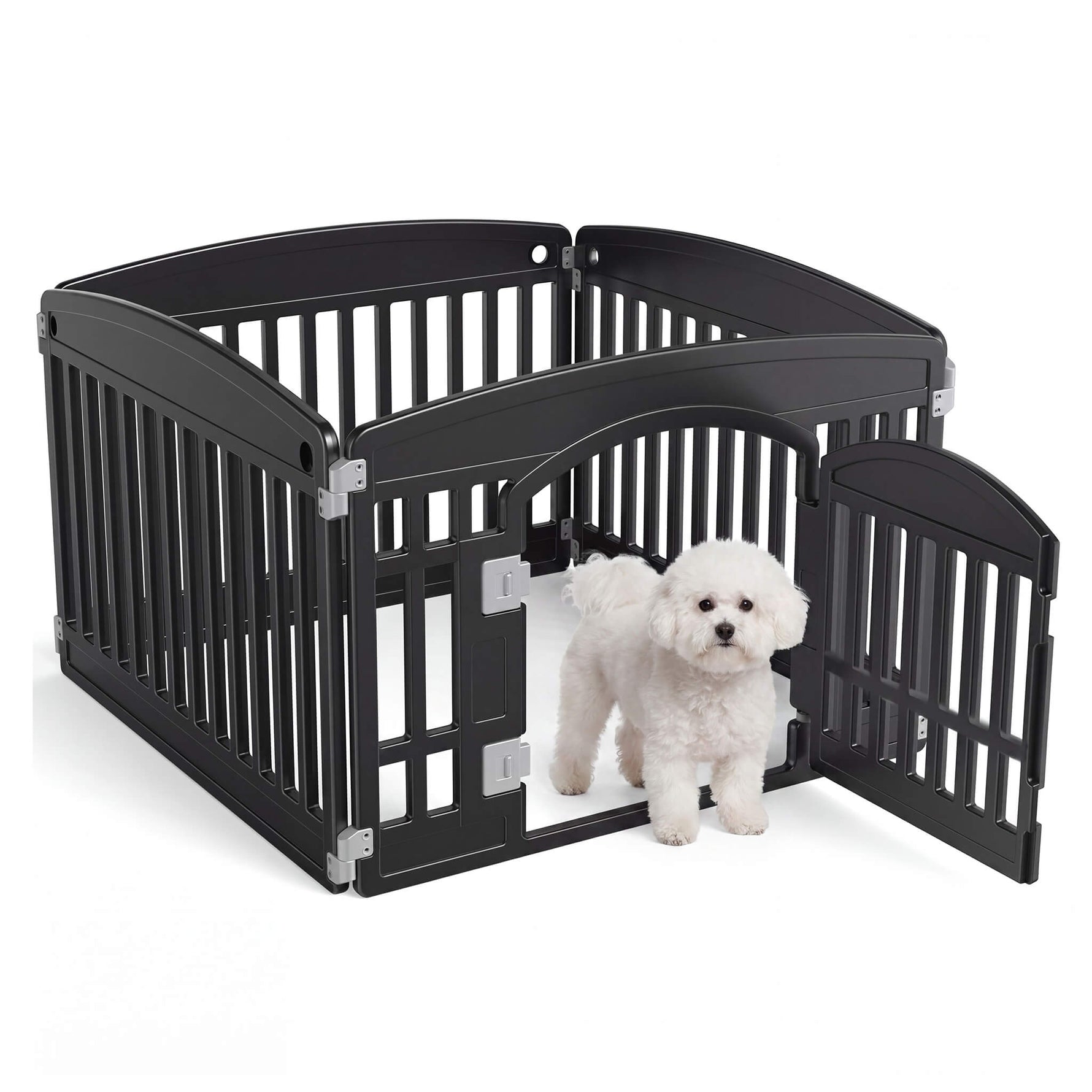 StockMAX Plastic Dog Playpen with Door, Puppy Fence