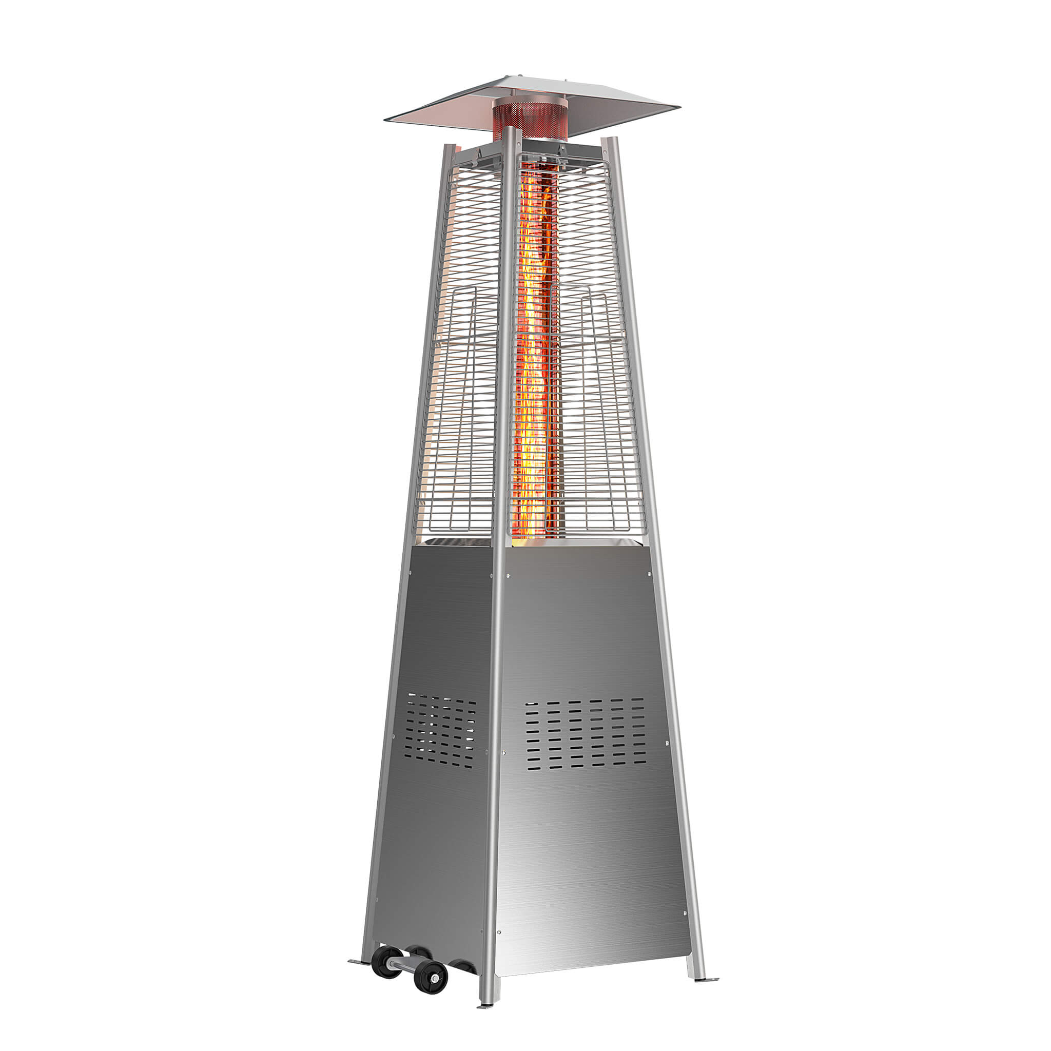 StockMAX 48,000 BTU Pyramid Propane Gas Patio Heater with LED Light
