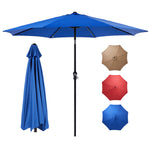StockMAX Patio Sunshade, 9 Feet with 8 Bones for Patios, Pools