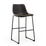 StockMAX Faux Leather Bar Stools with Metal Legs for Kitchen & Counter
