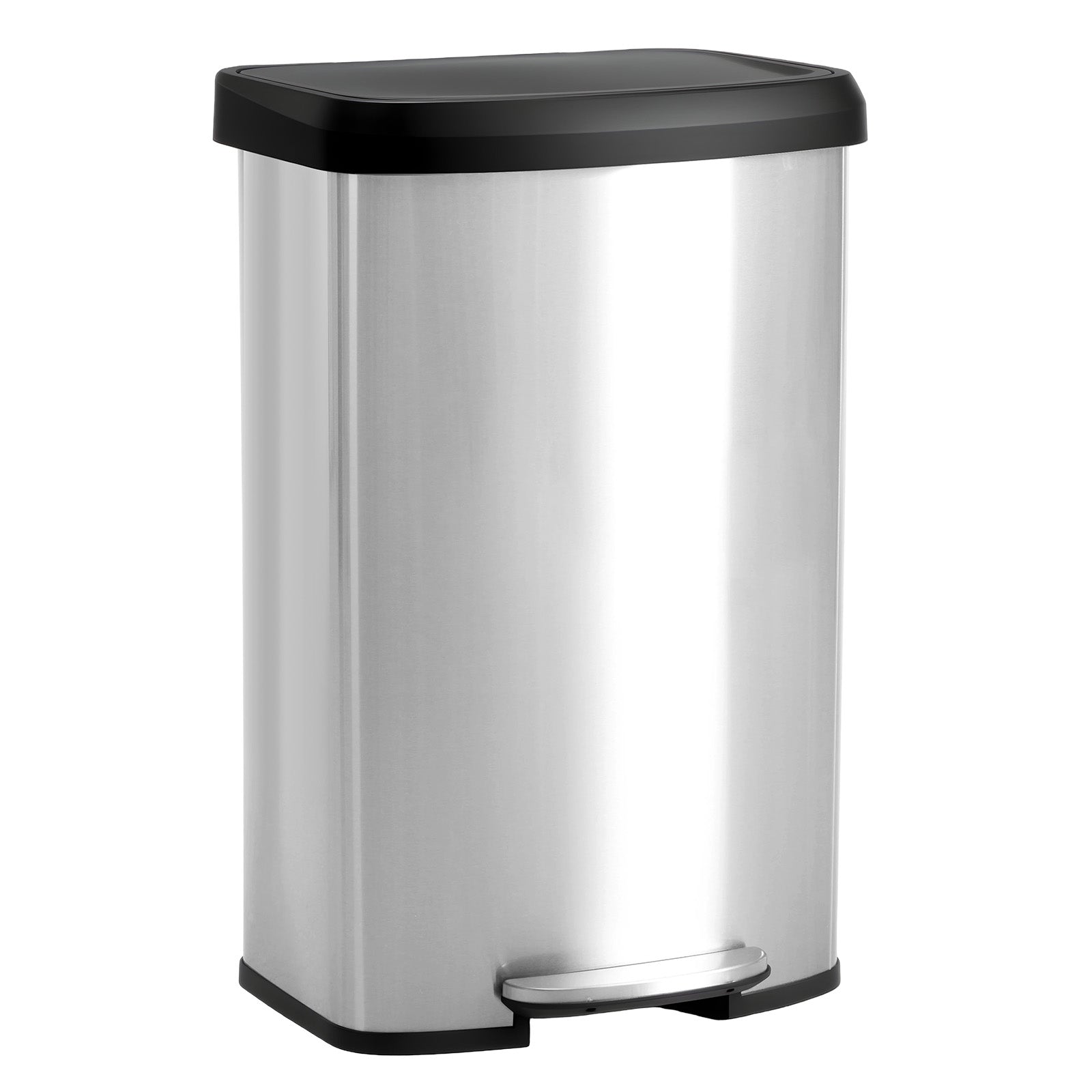 StockMAX 21 Gallon Step-On Trash Can with Lid for Kitchen and Home Use