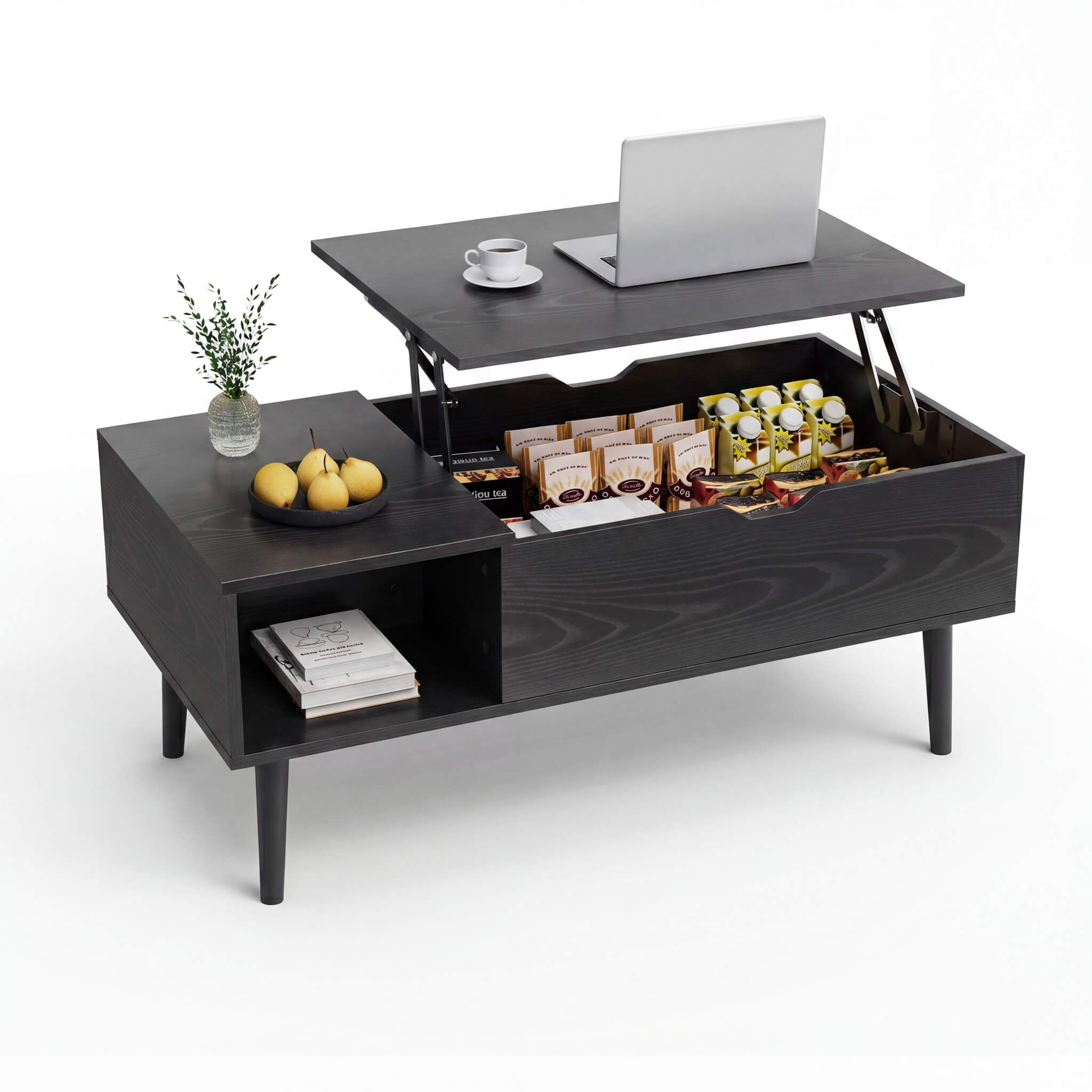 StockMAX Coffee Table Liftable with Storage for Living Room