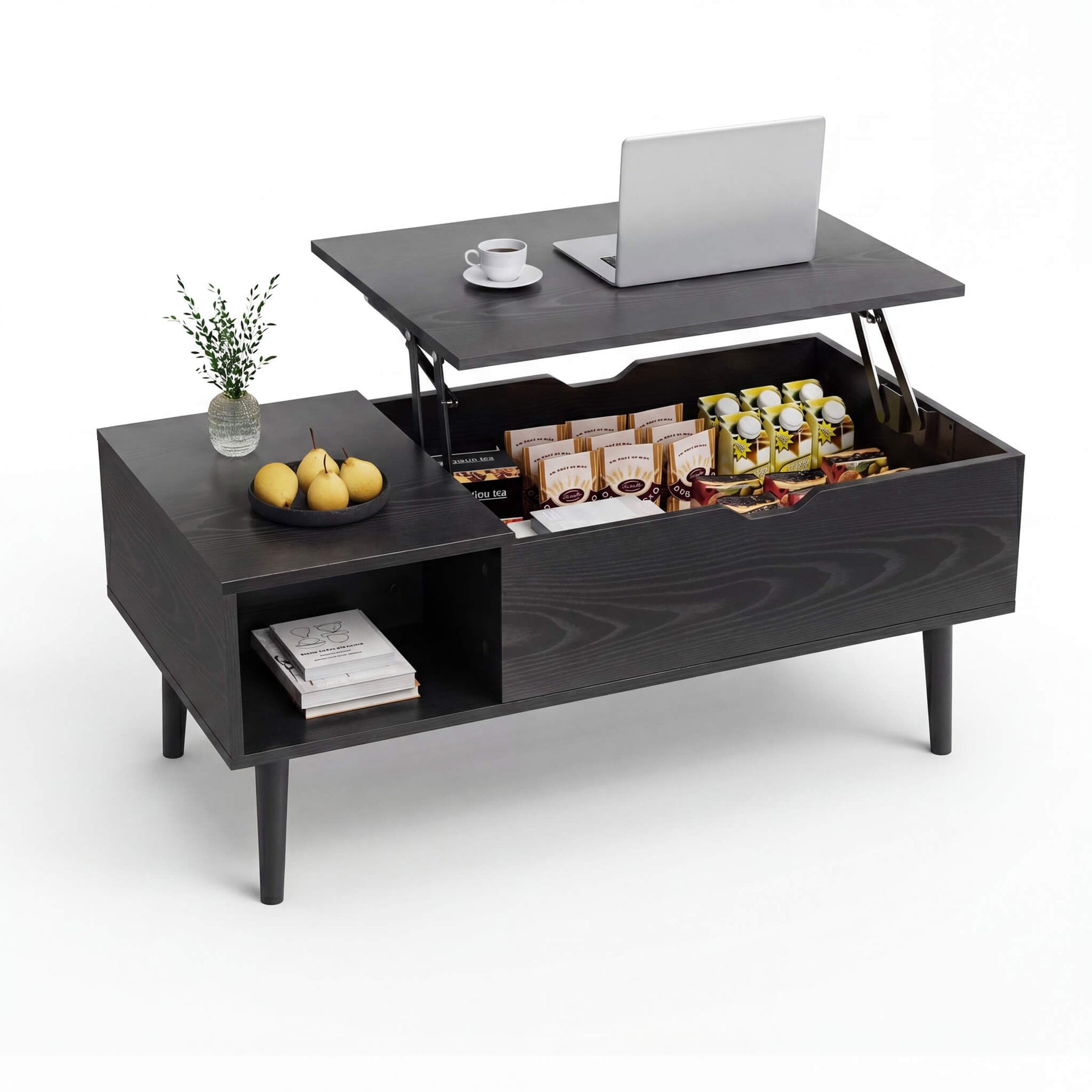 StockMAX Coffee Table Liftable with Storage for Living Room