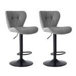 StockMAX Faux Leather Diamond-Quilted Bar Stool-set of 2