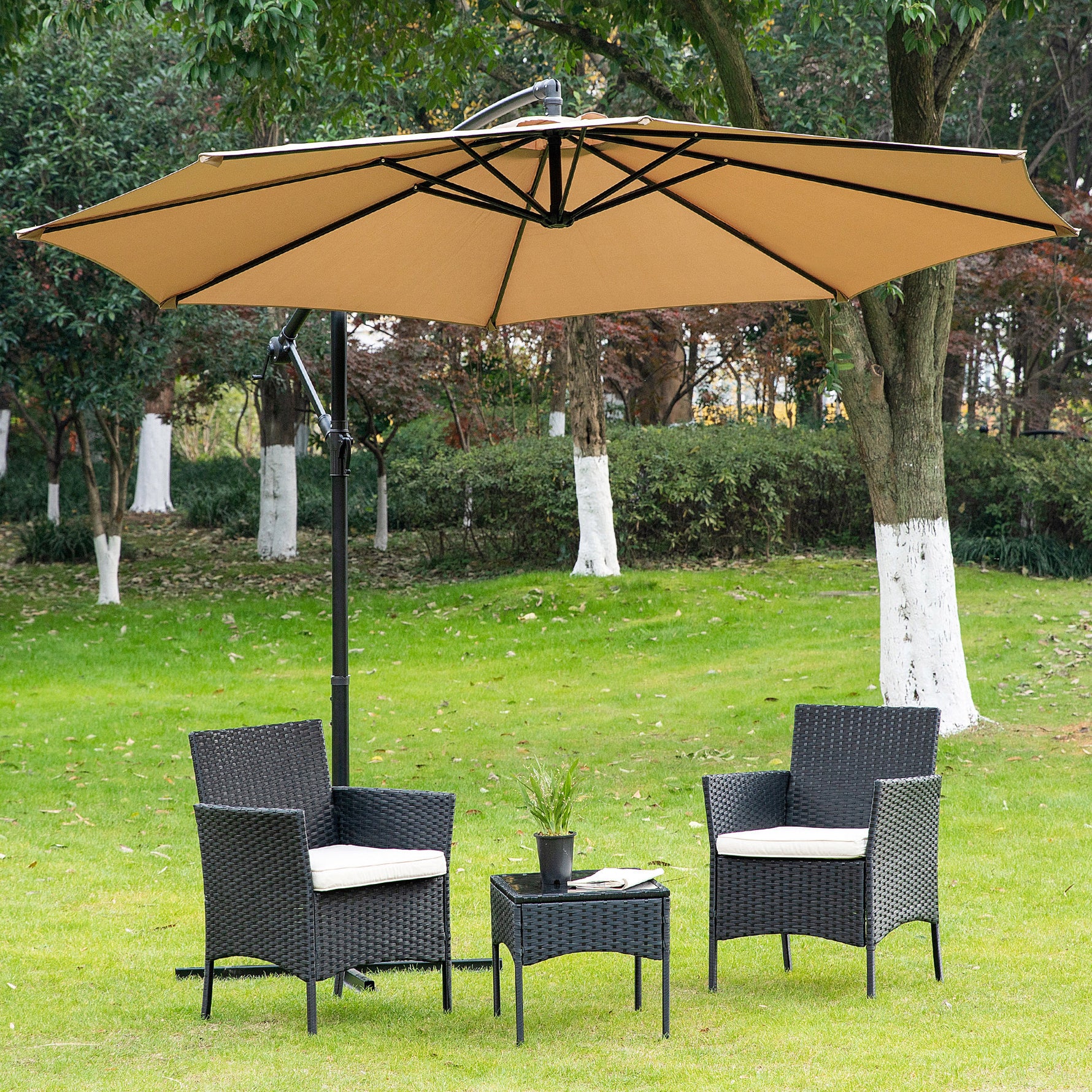 StockMAX Patio Umbrella, Outdoor Table Umbrella with Tilt and Crank