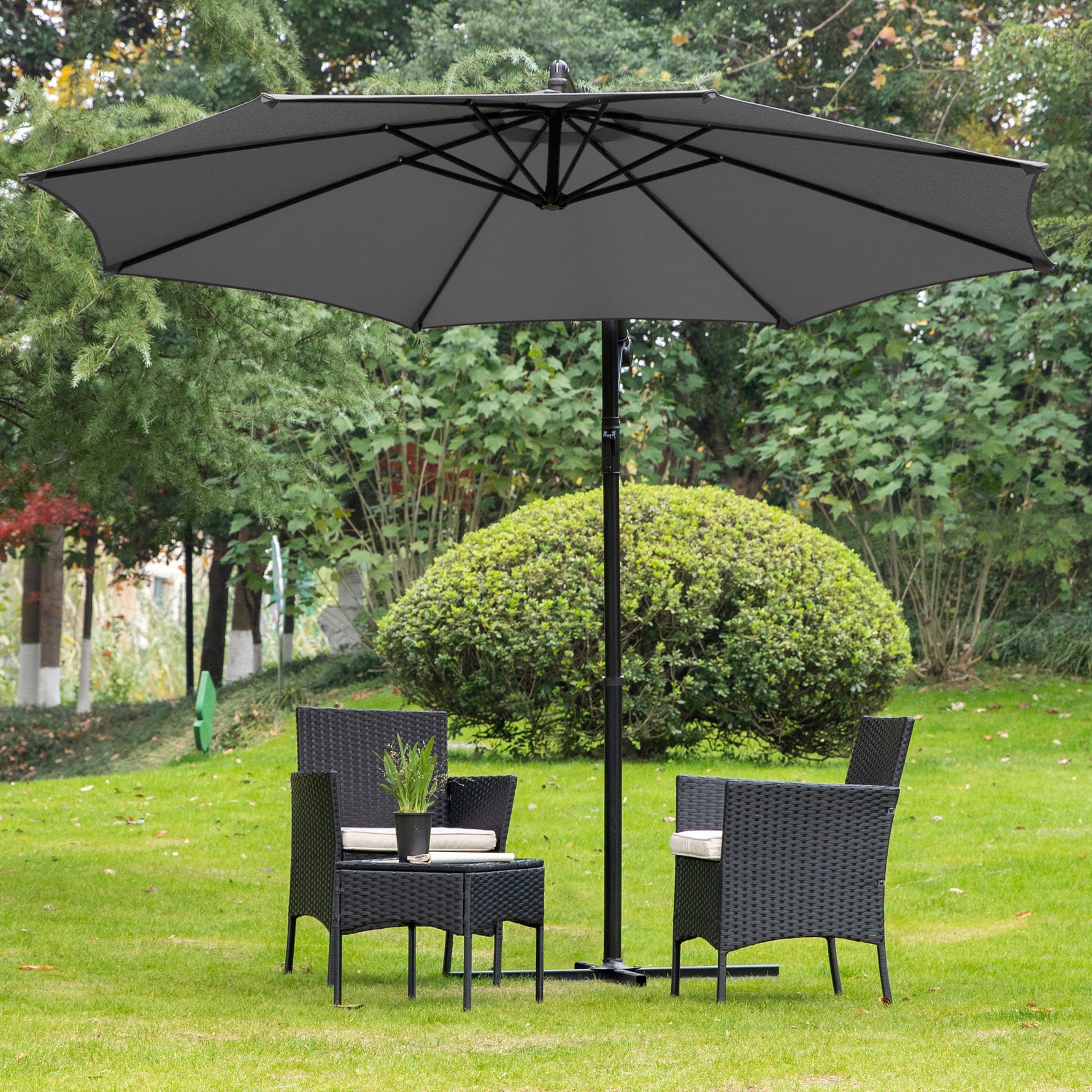 StockMAX Patio Umbrella, Outdoor Table Umbrella with Tilt and Crank